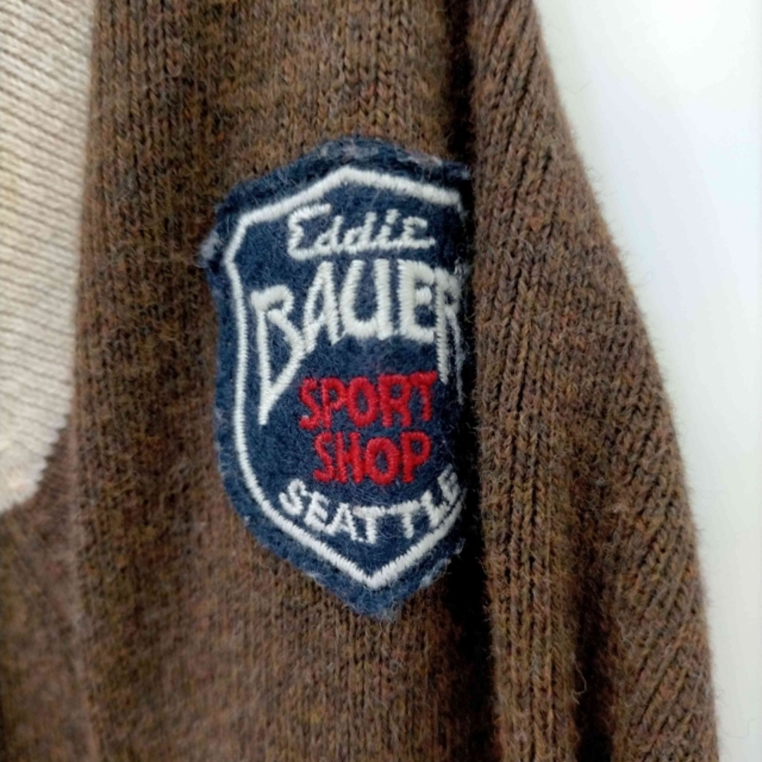エディーバウアー コットンニット ハーフジップ メンズ2XL ボーダー