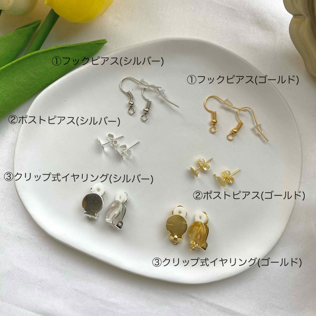 パールフラワー ピアス/イヤリング ハンドメイド ブライダル ハンドメイドのアクセサリー(ピアス)の商品写真