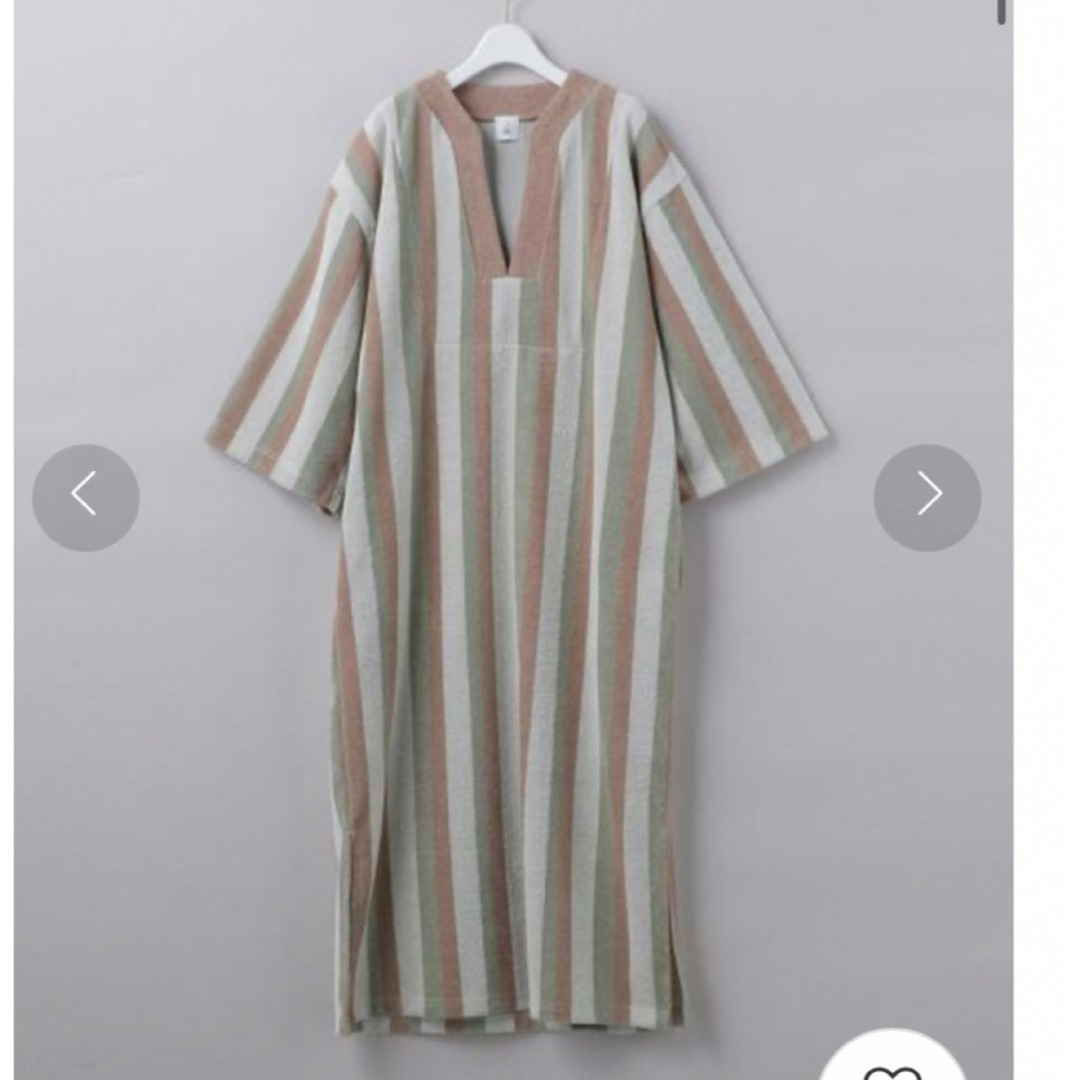 6(ROKU) PILE STRIPE DRESS  パイルワンピースレディース