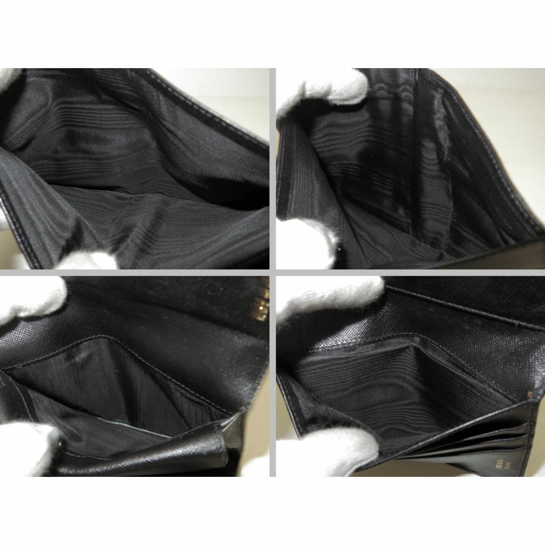 PRADA(プラダ)のプラダ　サフィアーノ　三つ折り財布　黒　ブラック系　PRADA　18668905 レディースのファッション小物(財布)の商品写真