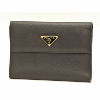 プラダ(PRADA)のプラダ　サフィアーノ　三つ折り財布　黒　ブラック系　PRADA　18668905(財布)