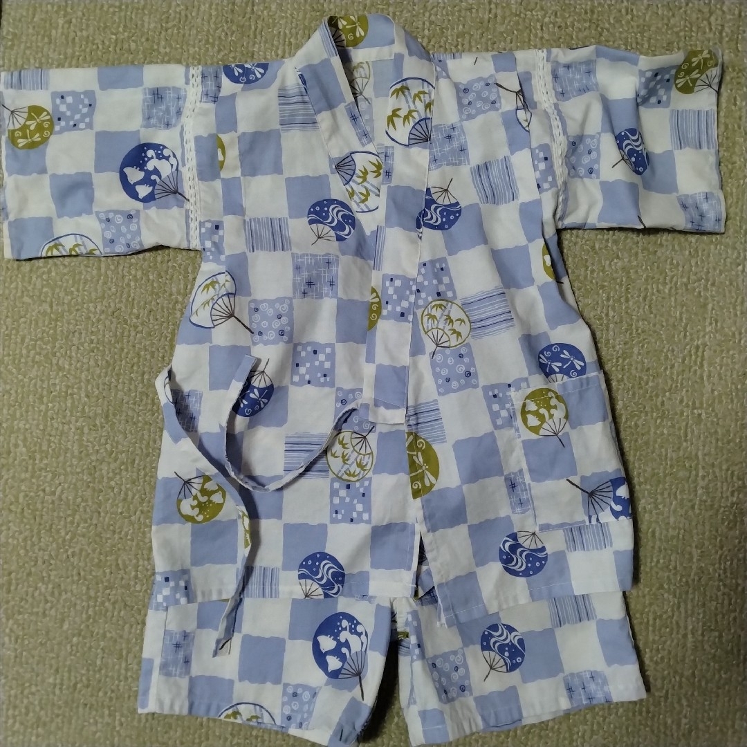 甚平　110cm 　男の子 キッズ/ベビー/マタニティのキッズ服男の子用(90cm~)(甚平/浴衣)の商品写真