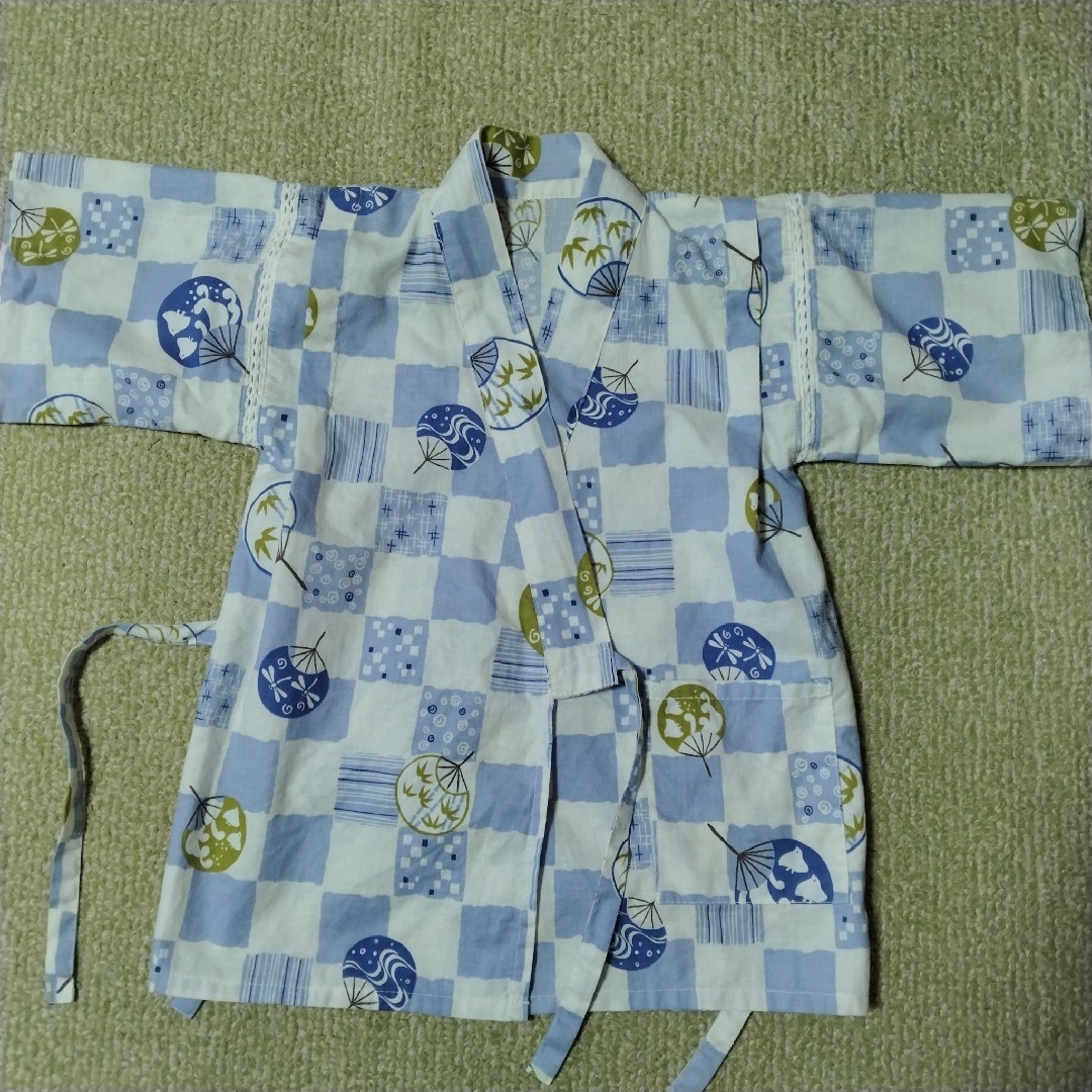 甚平　110cm 　男の子 キッズ/ベビー/マタニティのキッズ服男の子用(90cm~)(甚平/浴衣)の商品写真