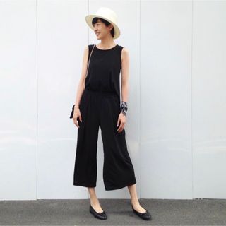 美品 PLST CLASSY.コラボ ノースリーブ テーパードパンツ セット M