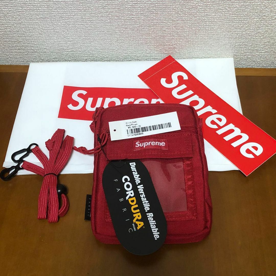 Supreme shoulder 赤 新品未使用