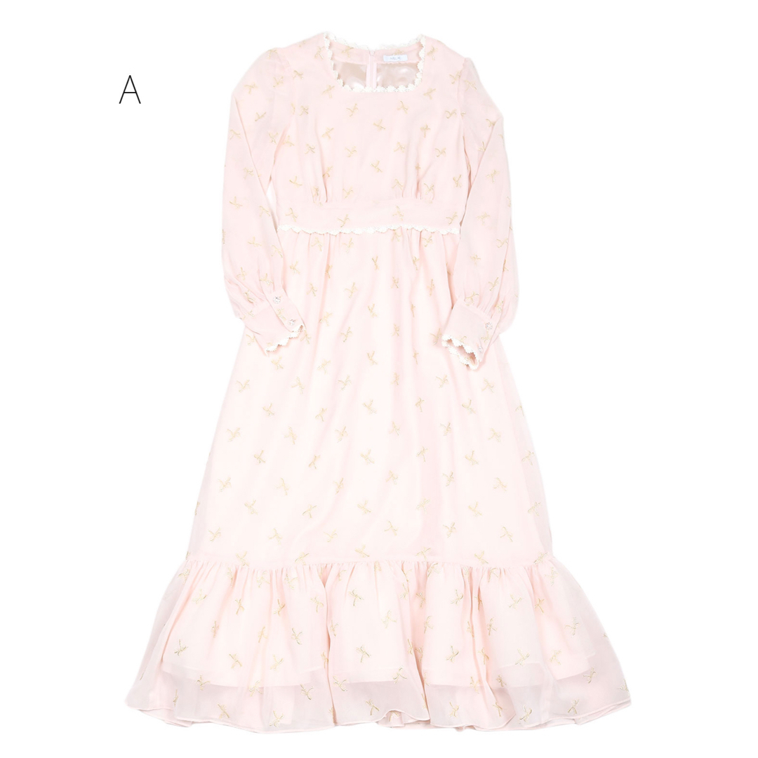 MILK レイアdress ピーチピンク