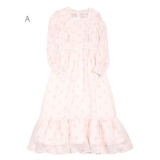 ミルク(MILK)のMILK レイアdress ピーチピンク(ロングワンピース/マキシワンピース)