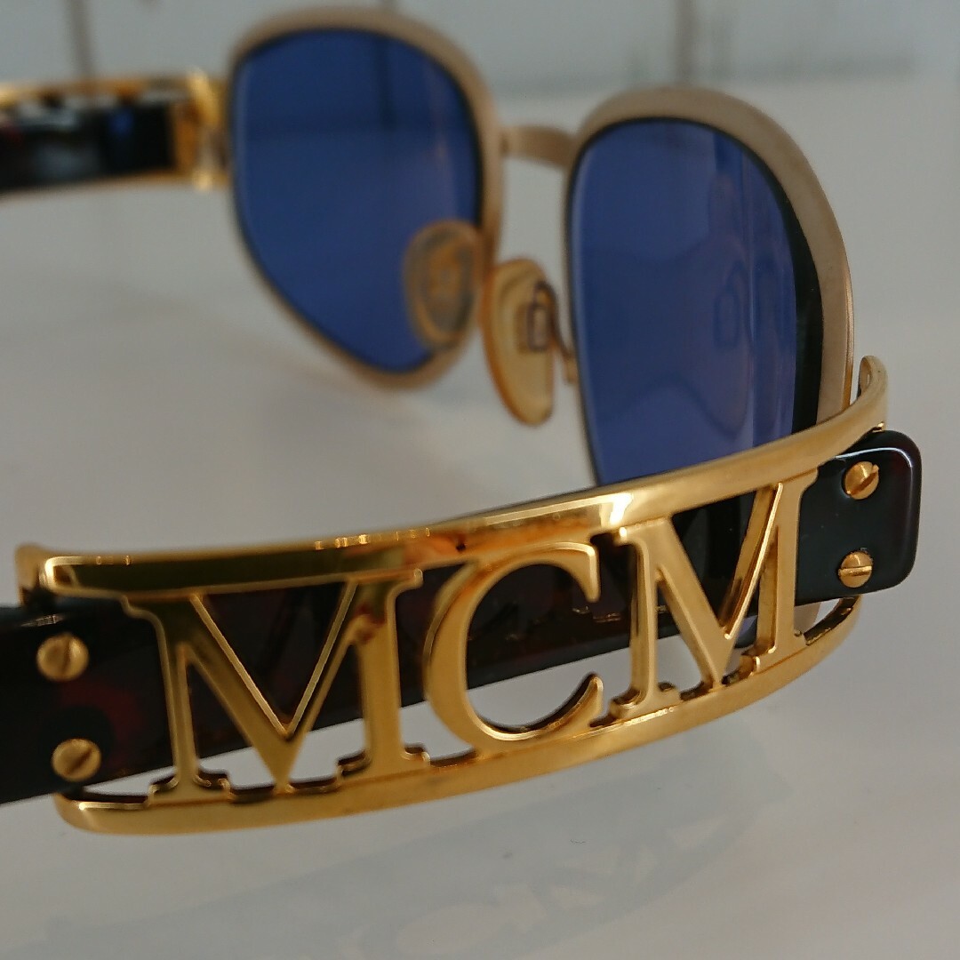 MCM(エムシーエム)の幸坊様限定　MCM サングラス ビンテージ ゴールド　MCM-716 メンズのファッション小物(サングラス/メガネ)の商品写真