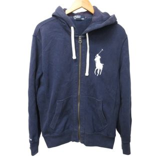 ポロラルフローレン(POLO RALPH LAUREN)のポロ バイ ラルフローレン ジップアップパーカー フーディ 紺 M STK(パーカー)