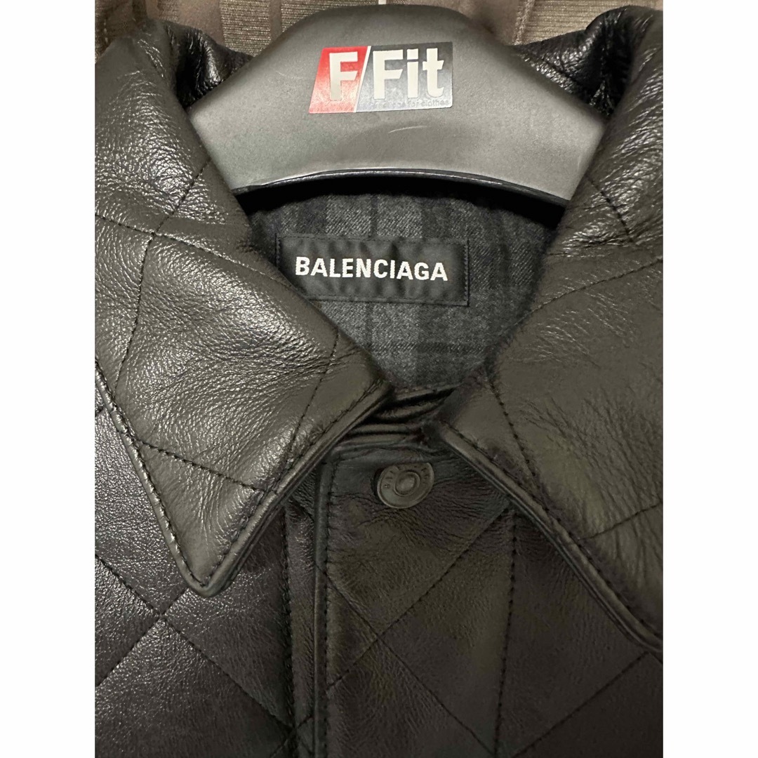 BALENCIAGA バレンシアガ レザートラッカージャケット 44