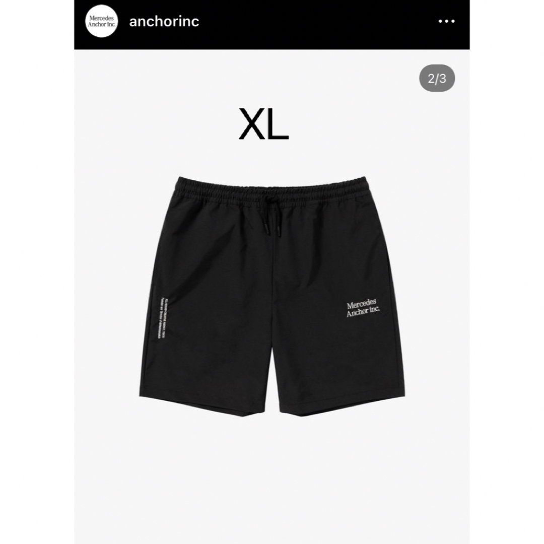 anchorincanchorinc training shorts BLACK XL 新品未開封 - ショート