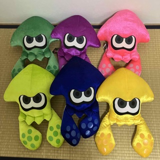 ニンテンドウ(任天堂)のスプラトゥーン ダイカットクッションぬいぐるみ　全色(ぬいぐるみ)