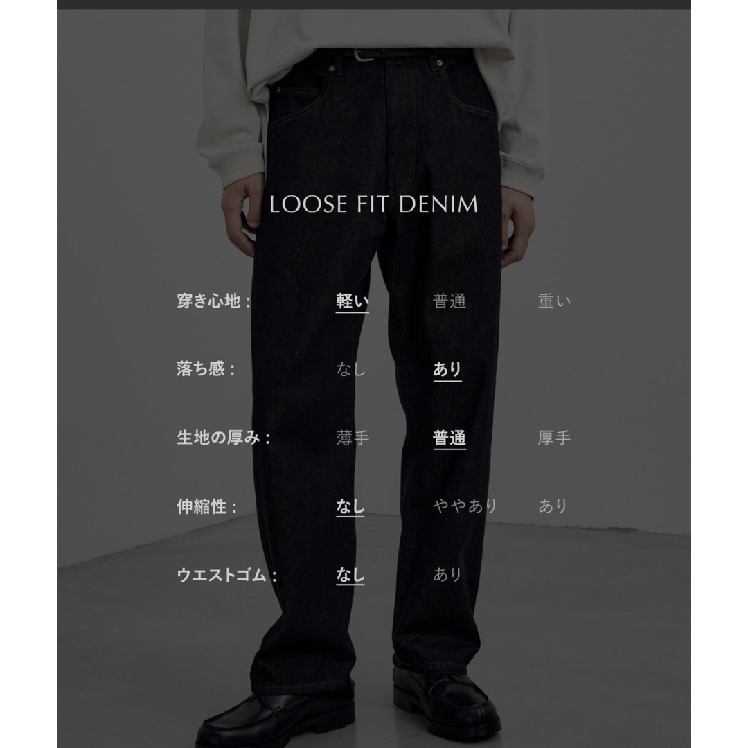 WYM LIDNM LOOSE FIT DENIM インディゴブルー