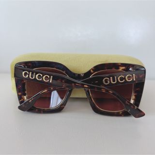 グッチ(Gucci)のイタリア・ミラノ第1号で購入正規品GUCCI(グッチ)ブラウンスクエアサングラス(サングラス/メガネ)