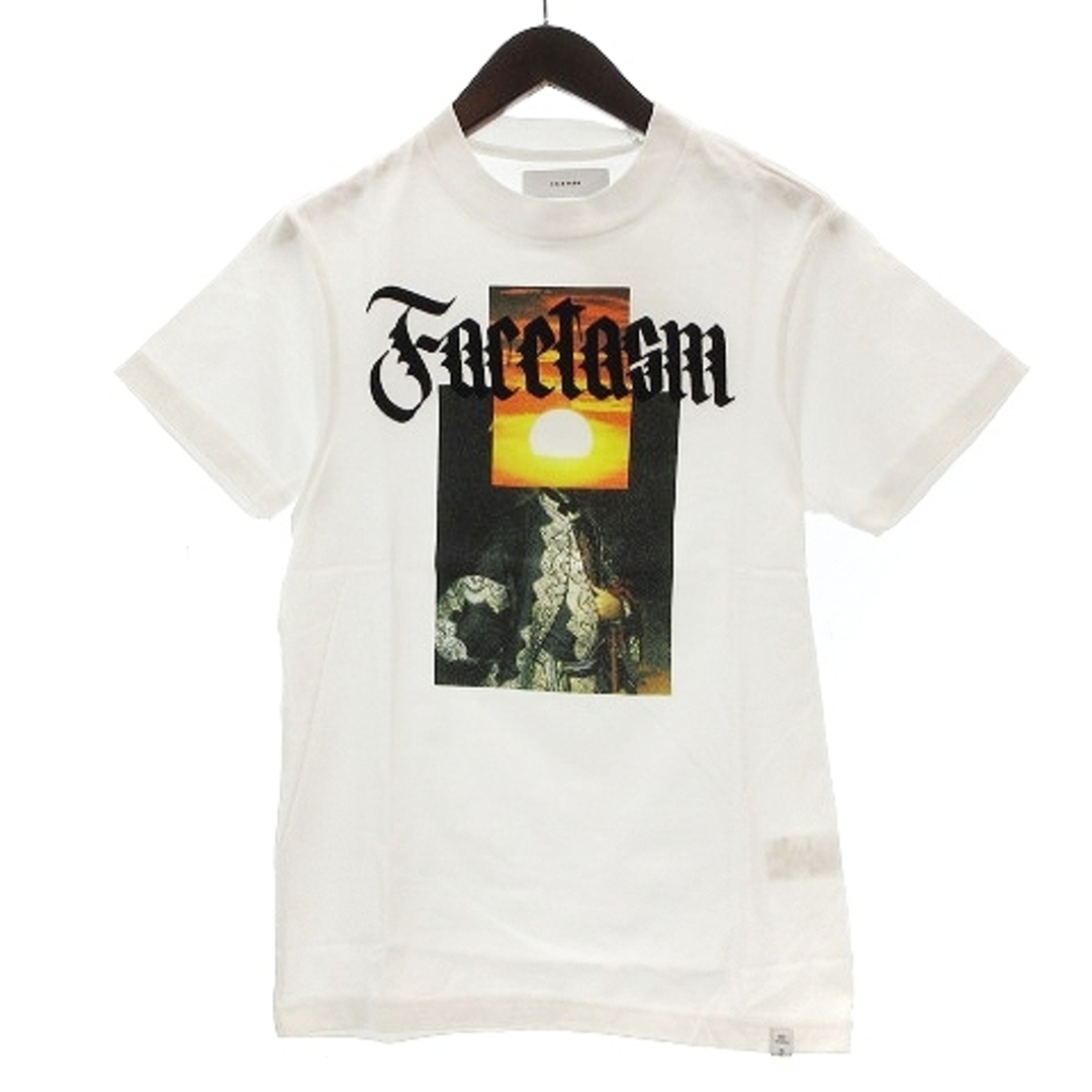 FACETASM(ファセッタズム)のファセッタズム Tシャツ 半袖 フォトプリント コットン 白 ホワイト 2 メンズのトップス(Tシャツ/カットソー(半袖/袖なし))の商品写真