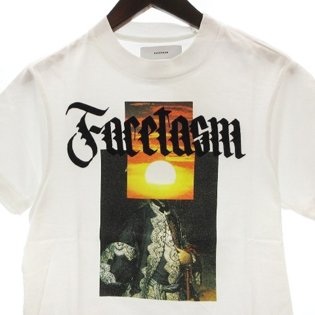 FACETASM(ファセッタズム)のファセッタズム Tシャツ 半袖 フォトプリント コットン 白 ホワイト 2 メンズのトップス(Tシャツ/カットソー(半袖/袖なし))の商品写真