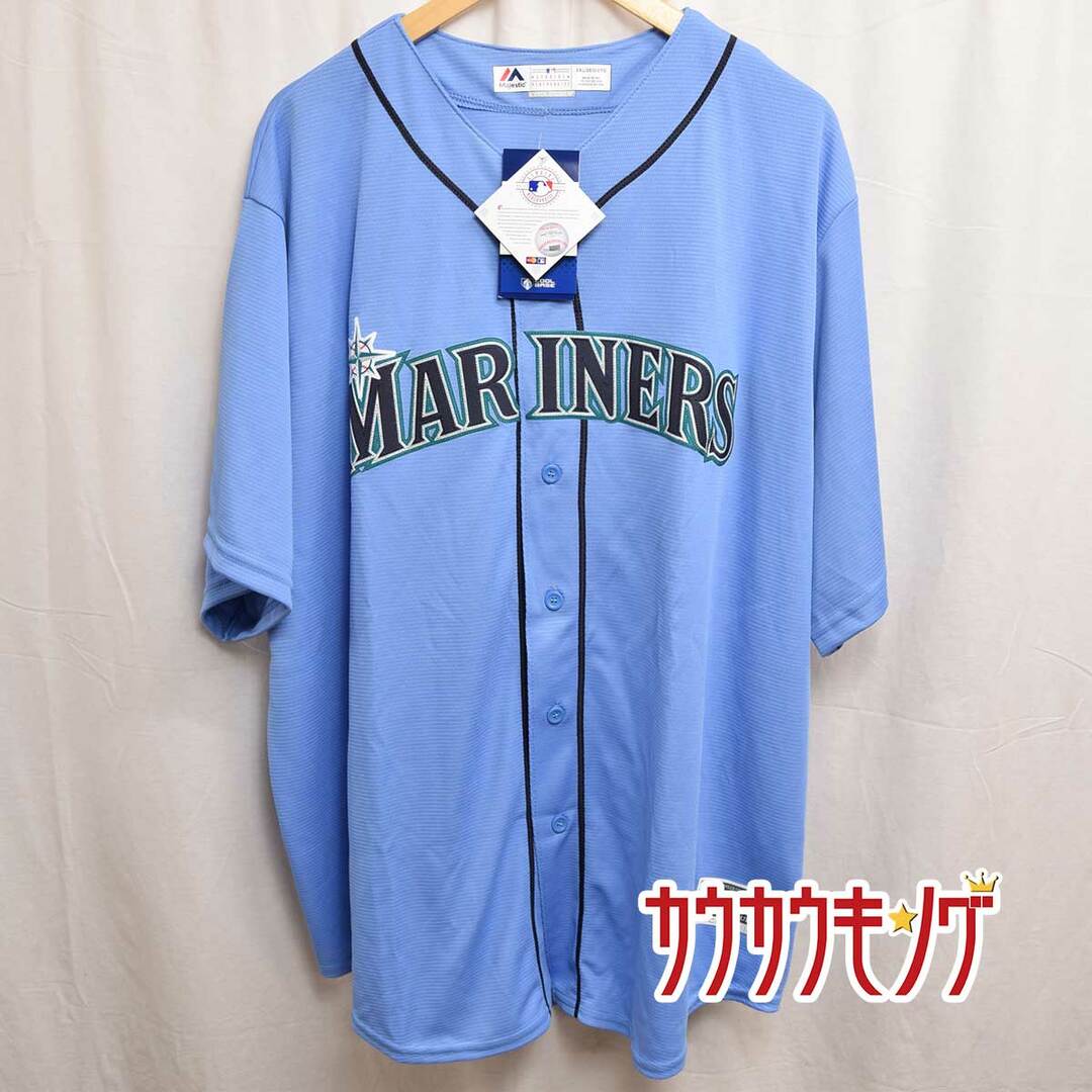 Majestic(マジェスティック)の【未使用】マジェスティック シアトル・マリナーズ #51 イチロー 2019スプリングキャンプ用 レプリカ ユニフォーム 2XL 野球 メジャーリーグ スポーツ/アウトドアの野球(ウェア)の商品写真