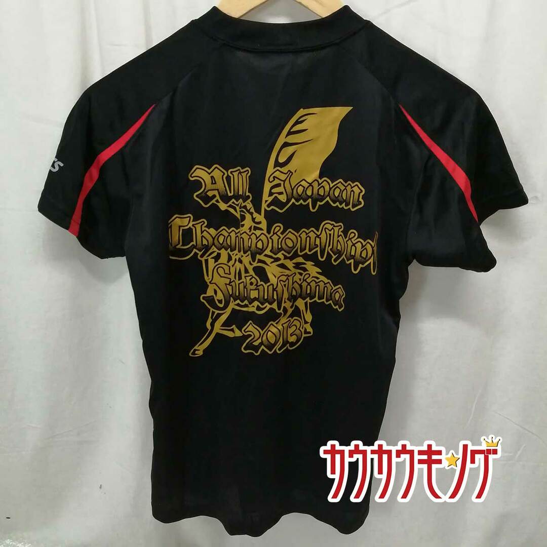 asics - アシックス 全日本 2013 半袖シャツ プラシャツ S ブラック