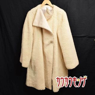 マウジー(moussy)のマウジー HEM STITCH コート サイズF  ホワイト 010BAA30-6200 レディース(その他)