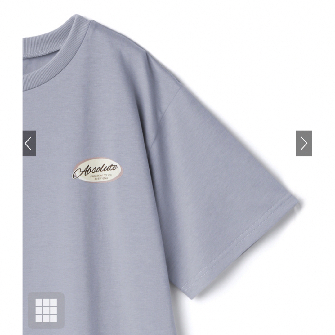 GRL(グレイル)のプリントサイドスリット Tシャツ (pm022) GRL レディースのトップス(Tシャツ(半袖/袖なし))の商品写真