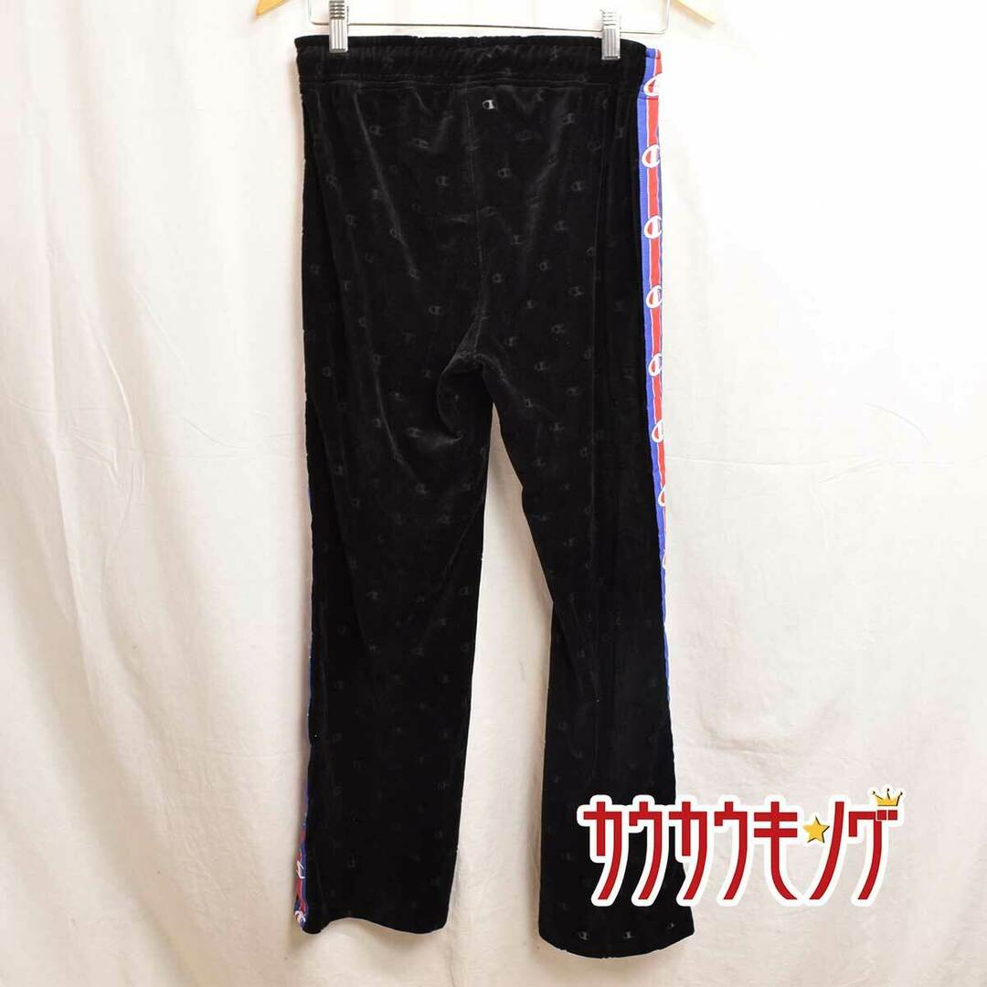 Champion(チャンピオン)の【未使用】チャンピオン Women Velour Flared Sweatpants スウェットパンツ ロングパンツ S ブラック KL001 ダンス/フィットネス/スポーツ スポーツ/アウトドアのトレーニング/エクササイズ(その他)の商品写真