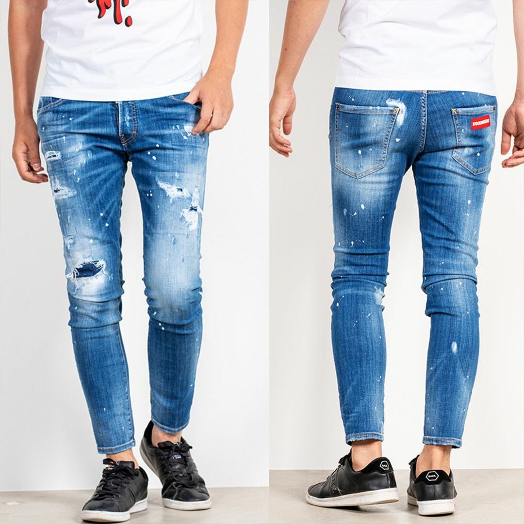超美品 面食らい 希少 完売品】DSQUARED2 SKATER スケーター 濃紺 超美品 面食らい 希少 完売品】DSQUARED2 SKATER スケーター 濃紺