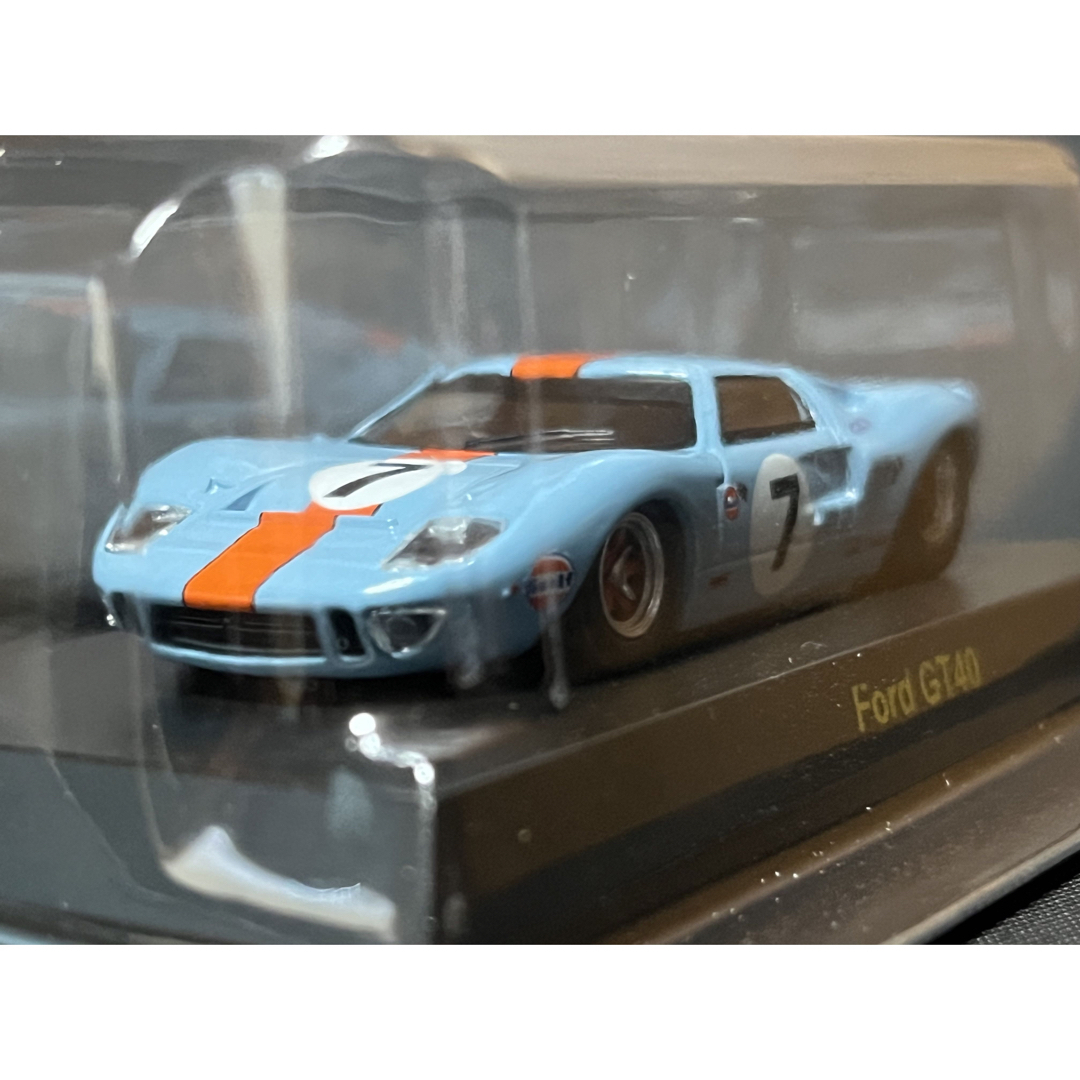 京商 1/64 USA2 FORD GT40 フォード ライトブルー #7