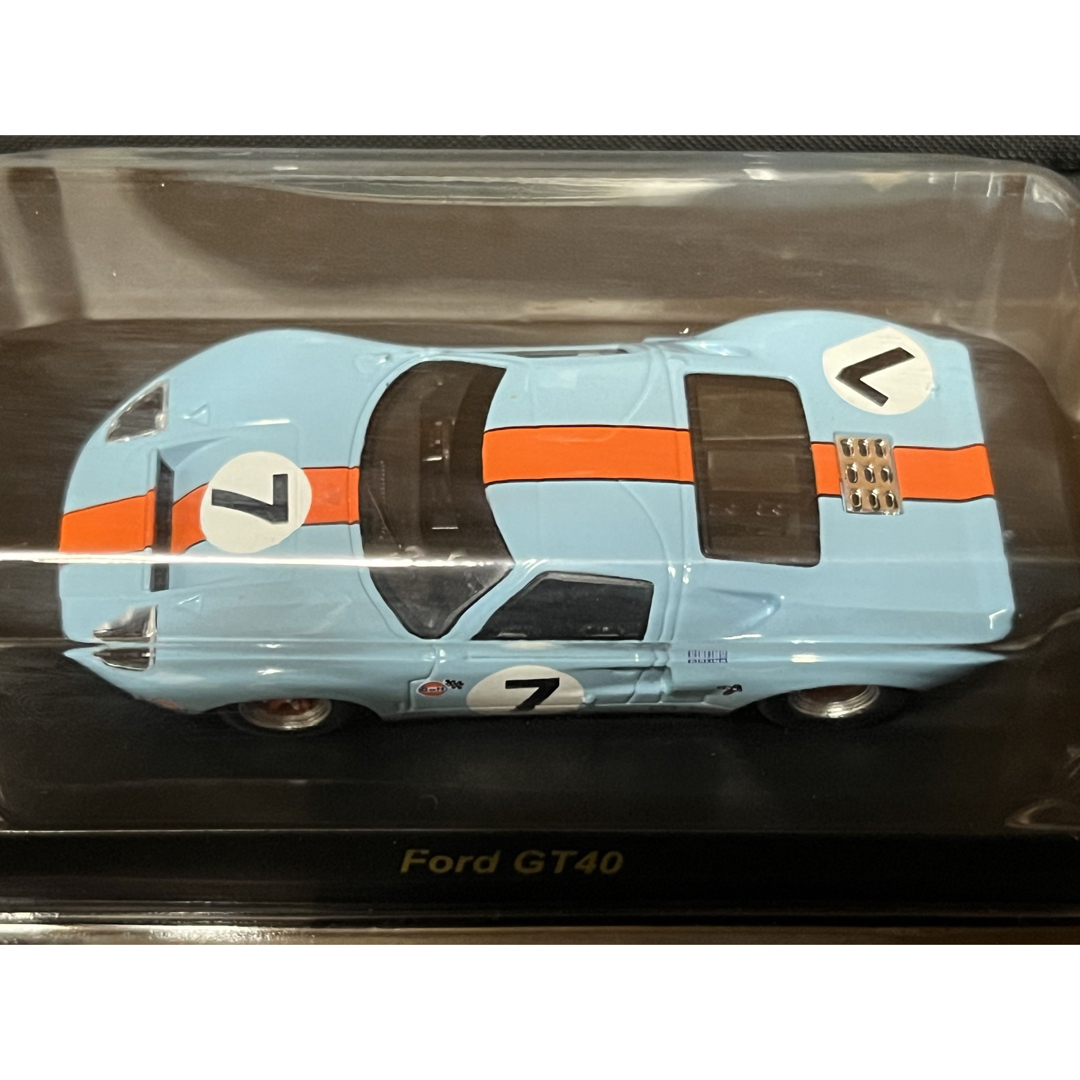 京商 1/64 USA2 FORD GT40 フォード ライトブルー #7