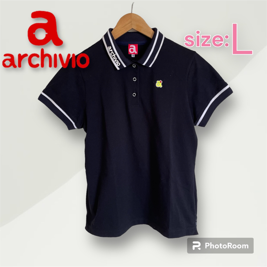 archivio - 定価17,600円！アルチビオ レディース 半袖 ポロシャツ 40