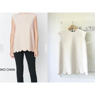 ★本日まで★ 新品タグ　ヨーコチャン　Scalloped-trim Shirt