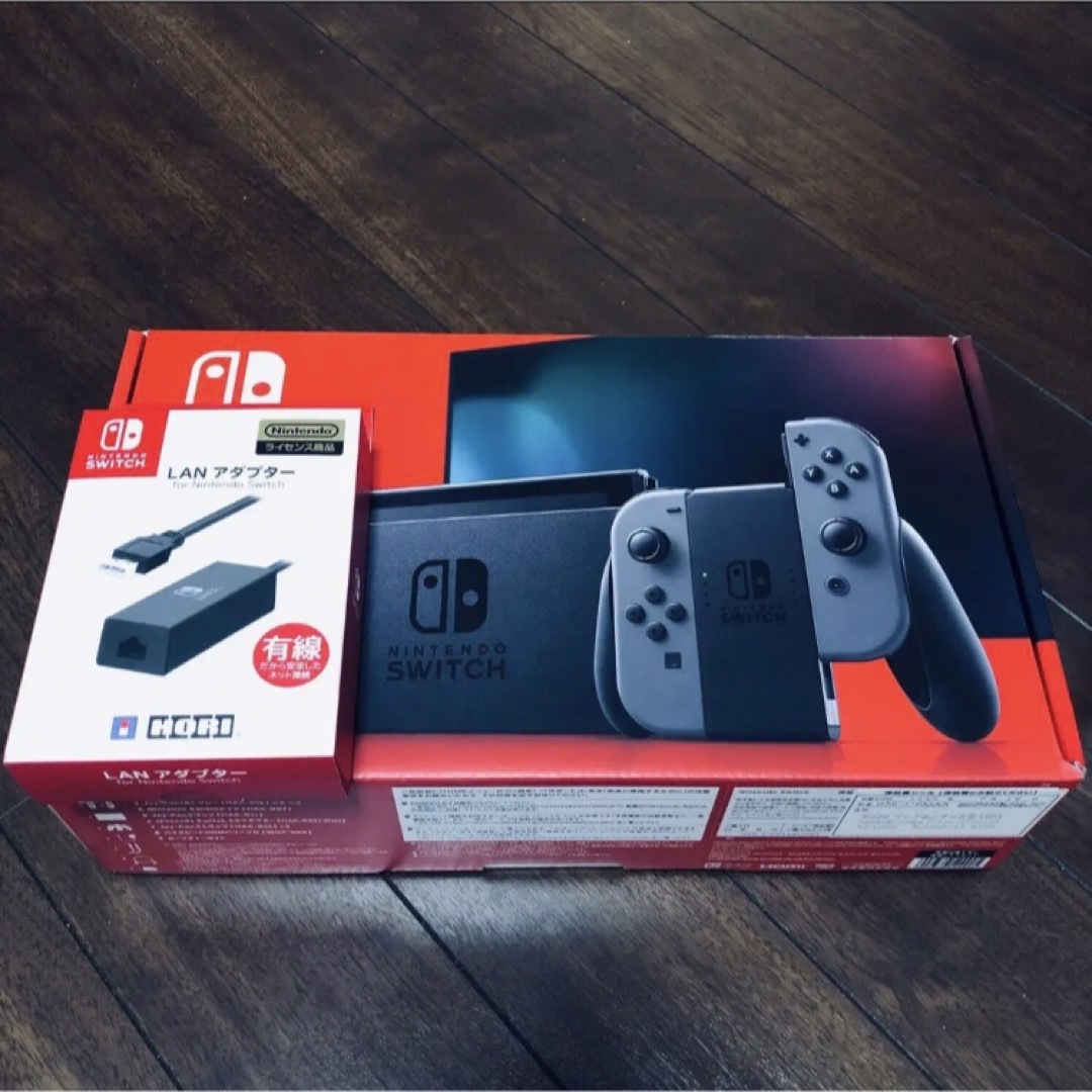 美品 SWITCH 本体+SDカード256GB +有線LANアダプタ-