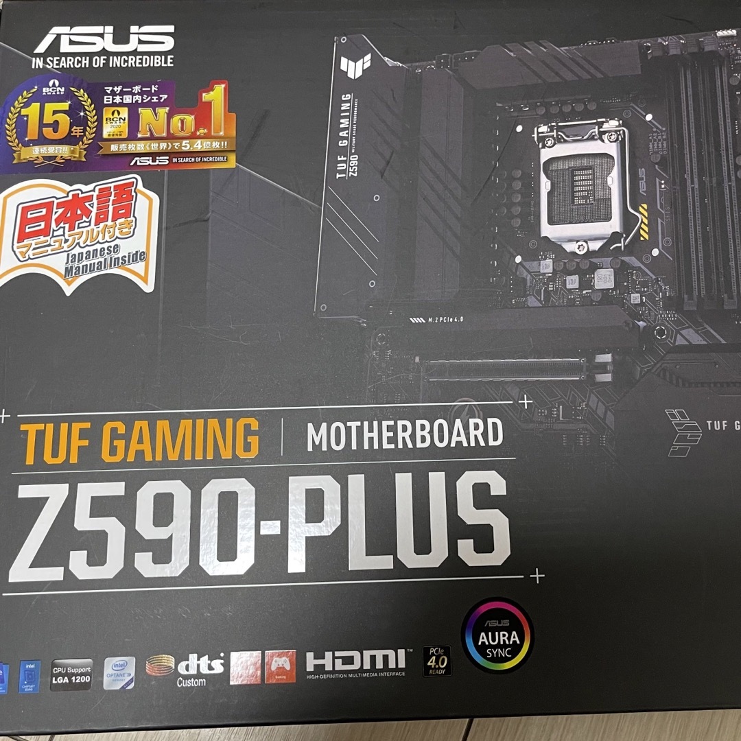 ASUS(エイスース)のジャンク マザーボード TUF GAMING Z590-PLUS スマホ/家電/カメラのPC/タブレット(PCパーツ)の商品写真