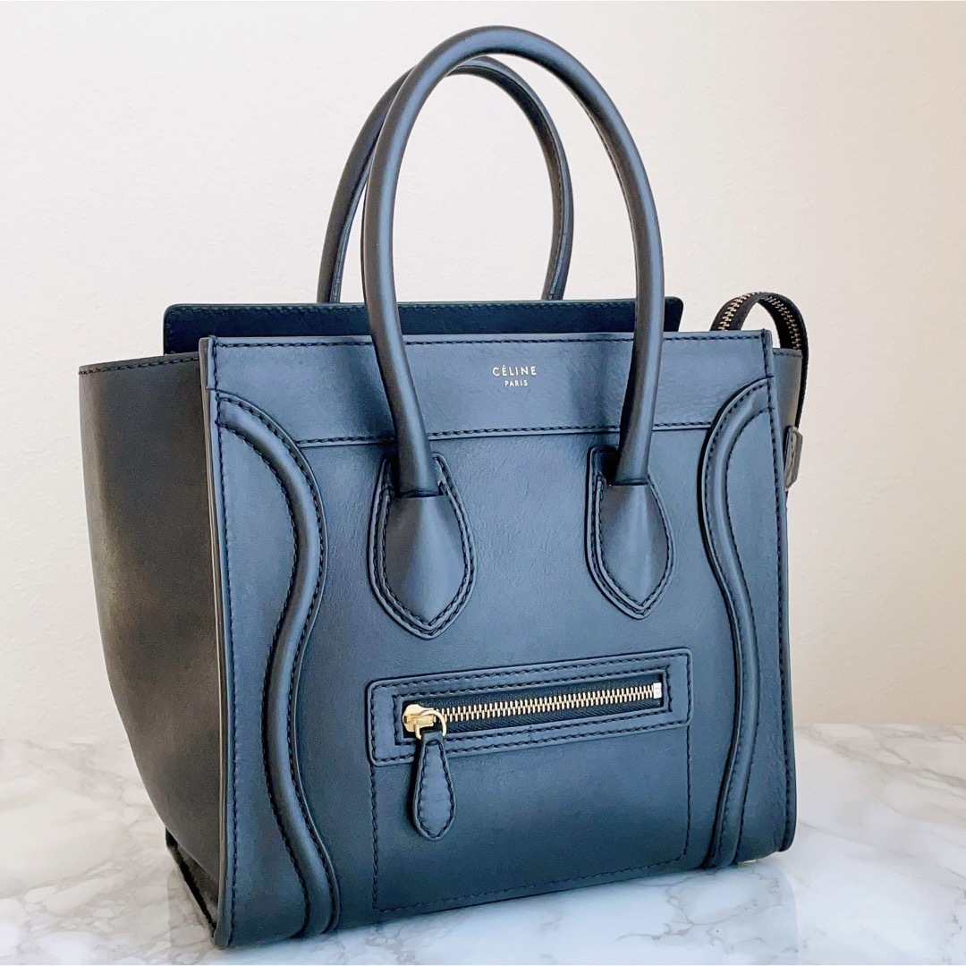 celine - ✨極美品 CELINE ラゲージ マイクロショッパー ブラック