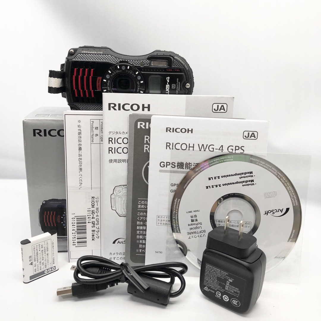 RICOH 防水デジタルカメラ RICOH WG-4GPS ブラック RICOH 防水デジタルカメラ RICOH WG-4GPS ブラック