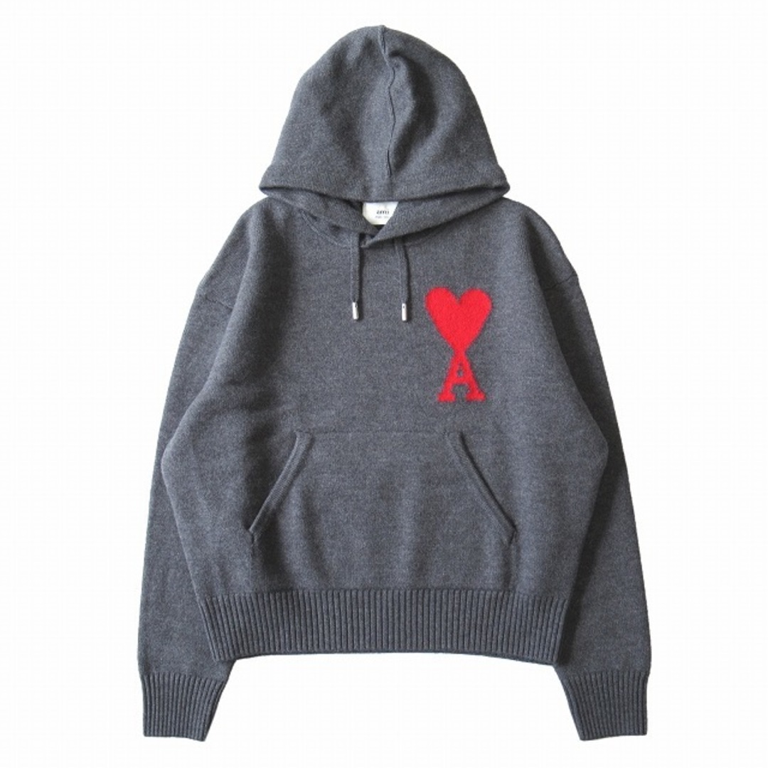 直売公式店 未使用 22AW アミパリス Ami Paris ウール ニット パーカー