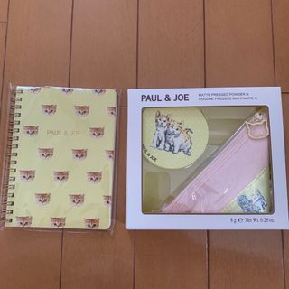 ポールアンドジョー(PAUL & JOE)の新品限定品ポール&ジョー　プレストパウダー　猫ポーチ&ケース&ノート付き(ファンデーション)