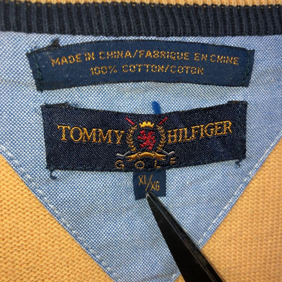 TOMMY HILFIGER(トミーヒルフィガー)の【XL】TOMMY HILFIGER ゴルフベスト アメリカ 古着 ストリート メンズのトップス(ベスト)の商品写真