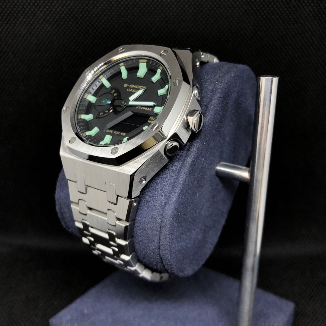GA-2100専用 ステンレスベルトセット 鬱陶しく カシオーク GA-2100専用 ステンレスベルトセット 鬱陶しく カシオーク