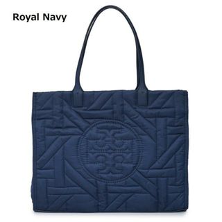 トリーバーチ(Tory Burch)のToryBurch(トリーバーチ) 140700 Ella Basketweave Tote Royal Navy(トートバッグ)