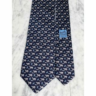 ✨️極美品✨️ HERMES エルメス ネイビー系 ゾウ サル 動物