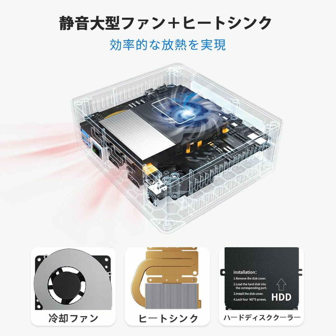 Beelink MINI SミニPC、第11世代プロセッサーN5095 miniの通販 by