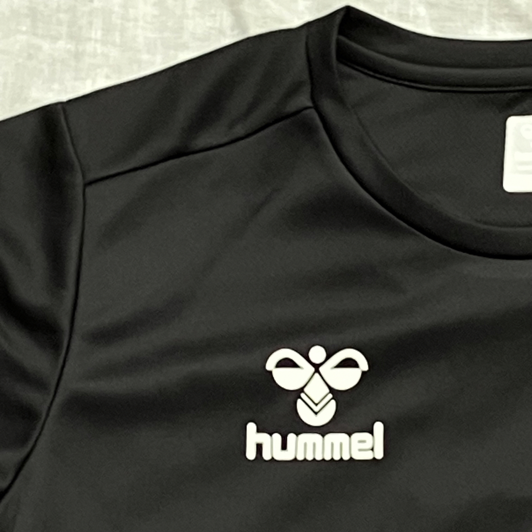 hummel(ヒュンメル)の新品未使用品　ヒュンメル　レディース Lサイズ　半袖Tシャツ　黒ブラック レディースのトップス(Tシャツ(半袖/袖なし))の商品写真