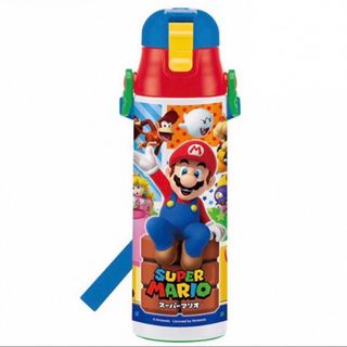 ロック付ワンプッシュ　ダイレクトボトル  マリオ　580ml(水筒)