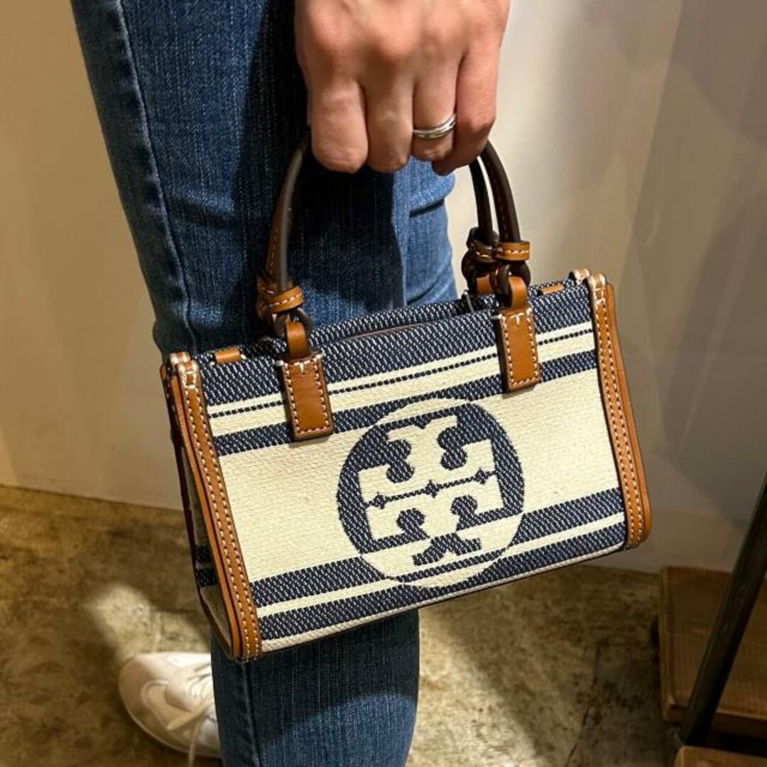 ToryBurch ELLA JACQUARD STRIPE MINI TOTE