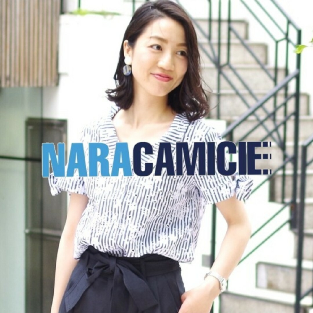 美品 NARACAMICIE ナラカミーチェ (1) 半袖ブラウス カットソー