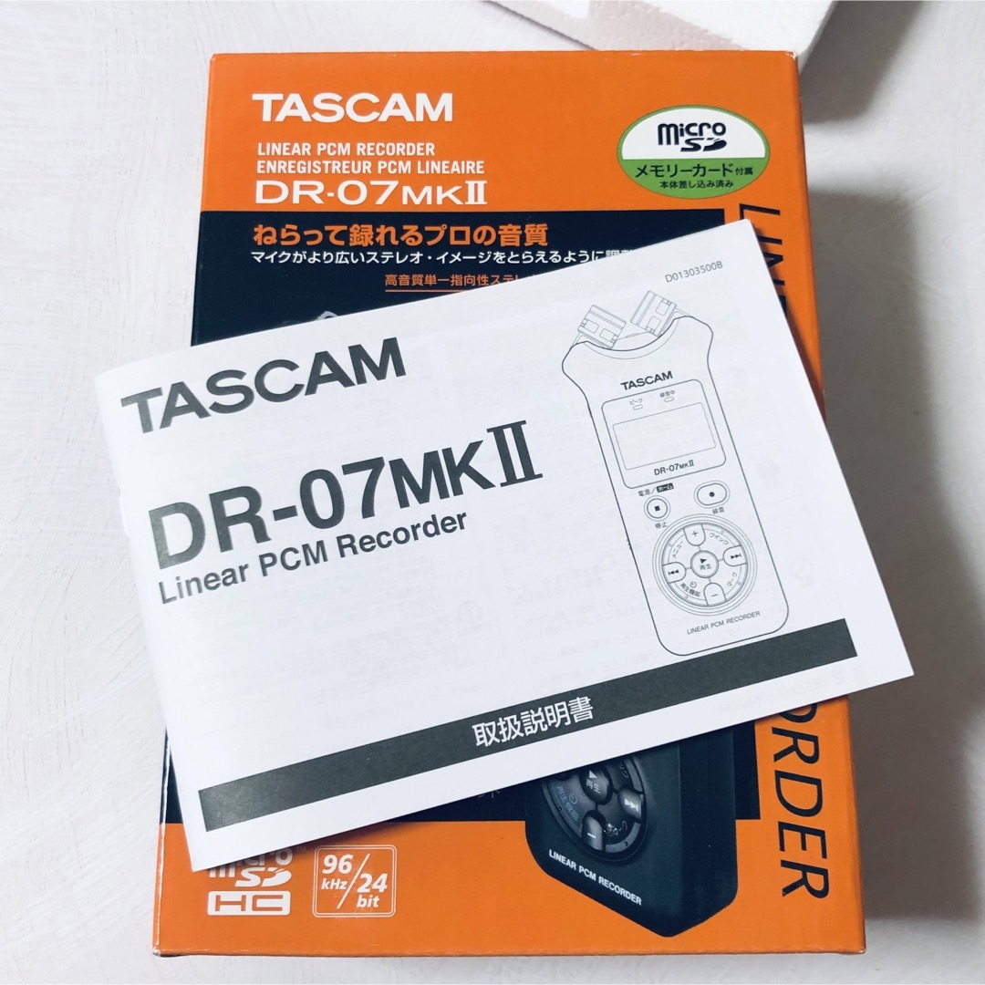 TASCAM タスカム　DR-07MK II VER2 楽器のレコーディング/PA機器(マイク)の商品写真