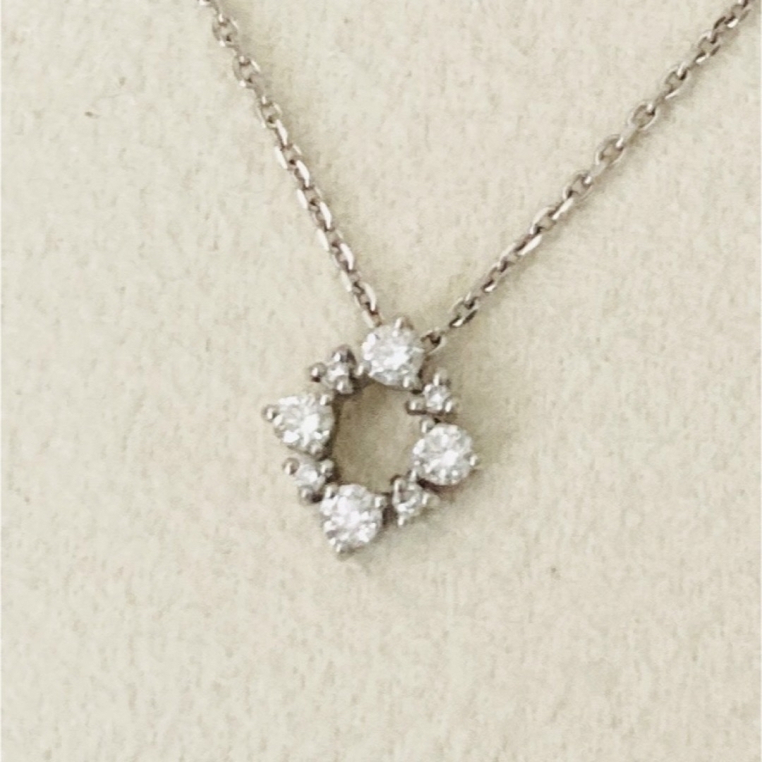 ダイヤモンド0.12ct プラチナ950ネックレス／ヴァンドーム青山