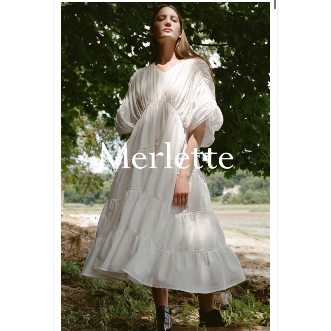 Merlette(マーレット)のMerlette  ATHENE ワンピース  ホワイト レディースのワンピース(ロングワンピース/マキシワンピース)の商品写真