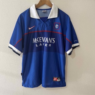 ナイキ(NIKE)のGlasgow Rangers 97-99年ユニフォーム　美品　サイズM(Tシャツ/カットソー(半袖/袖なし))