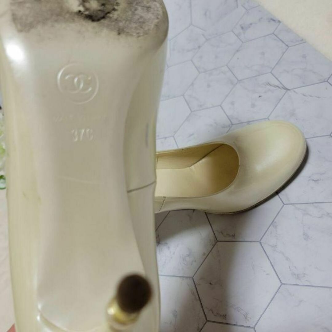 CHANEL - CHANEL ココマーク ゴールド ロゴ 艶感 パール エナメル